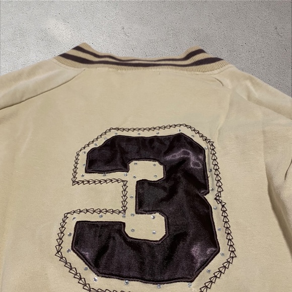 BCBG Tan & Brown Two Way Zip Jacket - Picture 6 of 9